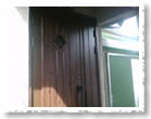 京都　リフォーム　玄関ドア取替 木製風アルミドア